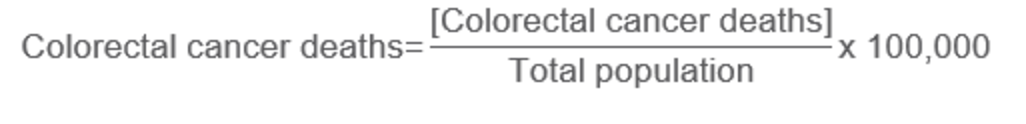 Colorectal Cancer Deaths Calculation